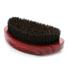 Abeis 360 vågborste trähandtag mustaschborste naturligt vildsvin borst för män