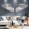 Ljus lyx fjäder vingar hänger vardagsrum soffa bakgrund vägg dekoration hänge el sovrum ornament 210414