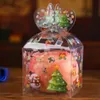 Noël même clair boîte-cadeau de Noël imprimé bonhomme de neige wapiti père noël arbre de noël friandises bonbons bonbons pomme boîtes faveurs Wrap