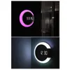 LED Mirror Hollow Wall Clocks Multifunktionell Creative Home Creative Thermometer Digital Alarm klocka44