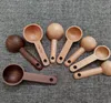 2021 new Wooden Measuring Spoon 15ML Natural Wood Coffee Spoon Kitchen Soup Spoons for Kids Children