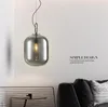 Postmodernism Wax Gourd Shaped Glass Pendant Lamp Living Room Decor Bedroom Light Fixtures for Celling Dinning Lights