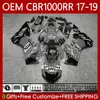 Комплект обтекателей для Honda CBR1000 CBR 1000 RR CC 2017-2019 COUDEWORK 75NO.142 CBR 1000RR 1000CC 2017 2018 2019 серый REPSOL CBR1000CC CBR1000RR 17 18 19 впрыска OEM