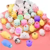 50PCS Kawaii Squishy Toy Cute Animal Antistress Ball Squeeze Mochi Rising Toys Abreact Мягкие липкие игрушки для снятия стресса Забавный подарок Y1210