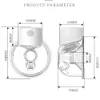 جديد مضخة الثدي الكهربائية صامت يمكن ارتداؤها التلقائي اللبن الصمام عرض USB قابلة للشحن الحليب المحمولة الحليب المحمولة لا bpaccouts