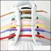 Shoe Parts & Accessories Shoes 120 Cm Candy Color Shoelace Sports Laces Fashion Casual Canvas Polyester Shoelaces Flat Strings Drop Delivery