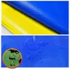 Shade Blue-Yellow 0.32mm PE Tarpaulin Rainproof Cloth Sun Sail Boat Car Truck Canopy Tarp Ground Sheet Camping Waterproof