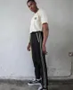 Męskie spodnie 2022 wersja Side Golden Striped Kobiety Mężczyźni Jogger Hiphop Causal Track Joggers
