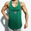 Mężczyźni Kulturystyka Tank Tops Mesh Szybka Sucha Koszula Bez Rękawów Chłopiec Gym Fitness Workout Kamizelka Singlet Constershirt Jogger Brand Odzież 210421