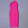 Mulheres Sexy Vestido Bandage Sem Mangas Party Party Clubwear Celebridade Elegante Bodycon Senhoras Roupas 210515