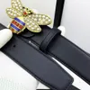 Belts for Women men Designer 38cm bee diamondstudded alloy big buckle black fashion luxury brand leather belt4736137