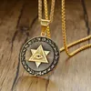 Av Providence Double Triangle Pendant Necklace Men Illuminati The Third Eye Jewelry6710960