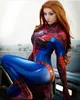 3D печатный новейший черный кот Symbiote Mary Jane Cosplay костюм Хэллоуин женщина нулю два костюмы супергероя для взрослых / детей