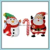 Feestelijke feestartikelen Home Garden Cute Cartoon Snowman Santa Claus Aluminium Folie Ballonnen Kerstversiering Drop Levering 2021 DSDHT