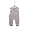Jumpsuits Summer Born Infant Baby Boys Girls Rompers Playsuits Onepiece Cotton Linen Muslin Sleeveless Toddler Clothing8653261