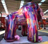 Vente chaude grande publicité extérieure gonflable modèles colorés d'animaux de gorille de king kong pour le commerce