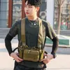 Outdoor Bags Tactical Vest Bröst och bukväska Survival Army Molle System Kit multifunktion militär ridning camping ryggsäck x437a