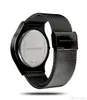 クリエイティブデザイン現代のファッションスポーツウォッチマンMSクォーツブレスレットメッシュステンレス腕時計ポインターサイエンスフィクションスタイルの腕時計を回転