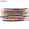 10pcs / lot perles de bois colorées tisser corde chaîne enfants fille bracelets d'amitié à la main charme brin bracelet plage bijoux Bead2678568