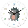 Horloges murales dessin animé horloge créative chambre d'enfants Animal mignon Simple muet bébé chambre mode Art décor à la maison 50Q178