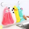 Cartoon dieren handdoek kinderen microfiber hand droge handdoek voor zachte pluche stof absorberende hang handdoek keuken badkamer gebruik