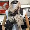 Mężczyźni Kobiety projektantki kaszmirowe szalik Jacquard wełna wełna paszmina męska wełniane szaliki zimowe ciepłe szal luksusowy list dla kobiet szalik w259o