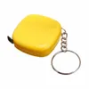 Fashion Key Chain 1 Meter Color Random Keychain Keyring Tool Popular Mini Tape Measure Portable Key Ring Men Gift G1019