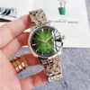 Luxury Men Watches Classic Green Silver Stainless Steel Waterproof Casual Business Male Sport Wristwatch Japan Movement Calendar