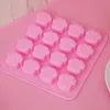 Cake Tools Pet Cat Dog Paws Silicone Mold 16 Holes Cookie Candy Chocolate DIY Mould Decorating Baking Handmade Soap322L
