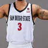 Anpassad college basket San Diego State Aztecs SDSU -tröjor Matt Bradley Trey Pulliam Nathan Mensah Keith Dinwiddie Jr. Aguek Arop Joshu