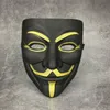NEWV-formad maskplätering tjock matt med eyeliner PVC miljöskydd Svart masker för Halloween kostym cosplay zzf8457