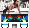 Push Up Board 9 en 1 Système Body Building Fitness Exercice Outils Hommes Femmes Workout Push-up Stands pour Gym Body Training Rack X0524