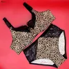 NXY sexy set Beauwear Super Plus Size Mujeres Leopard Bra Breve Conjunto d E f G Copa Conjunto de ropa interior de encaje femenino Cobertura completa Lencería suave y delgada 1128