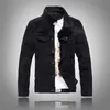 2020 New Men's slim full sleeve all match denim jean jacket Casual black white fancy colored coat Outerwear X0621