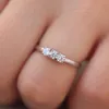 кольцо 14% moissanite