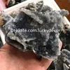 Sphalérite brute naturelle Grappe de cristaux de quartz Minéraux Spécimen Artisanat Incroyable et rare Irreuglar Raw Druzy Geode Rocks Gemstone Mine Ore Display Collectable