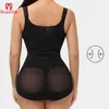 Women Tummy Control Fajas Colombianas BuLifter Body Shaper Zipper Hooks Bodysuit Slimming Bodysuits Shapewear Seamless Women's Shapers