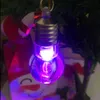 Ljusa färgglada glödlampor Keychain Lamp Keyring Liten hänge Nyckelring