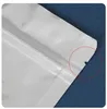 Flera storlekar Aluminiumfolie Klar återförslutningsbar ventil Dragkedja Plastförpackningsförpackningsförpackningspåse Zip Lock Mylar Bag Ziplock Package6898817