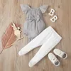 Arrivée été et printemps 2 pièces coton sans manches bébé fille doux bébé ensembles vêtements 210528