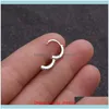 Earrings Jewelrywholesale Boucles Doreilles 6Mm To 10Mm Cz Cartilage Hie- Hoop Earring Small Hoops Tragus Woman Daith Piercing Jewelry & Hie