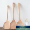 1PC spatola in legno di faggio naturale pentole antiaderenti cibo in legno pala utensili da cucina tornitori accessori da cucina 30/35 cm prezzo di fabbrica design esperto qualità più recente