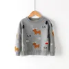 Luxury Xmas Sweaters Kids Winter Sweater Casual Elk Tree Printed Pullover Baby Boys Girls Christmas Jumper 22 Styles