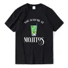 Męskie koszulki ponadgabarytowe T shirt Miałeś mnie w Mojitos Funny Mojito Lover Akcesoria dla mężczyzn i kobiet Unisex bawełniane topy