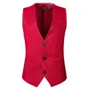 Solid Suit Vest Mens Smart Casual Business Waistcoat Men Formell Sociala Västar Groomman för Bröllop Gentleman Male Coat 210524