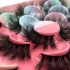 Hurtownie Faux Norek rzęsy 10pairs Fluffy Lashes 18-25mm Fałszywy Makijaż Lasc Długi Naturalny Objętość Przedłużanie rzęs 3D