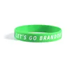 Let's Go Brandon Silicone Bracelet Party Favor Rubber Wristband US Presidential Election Gift Wrist Strap RRF13261