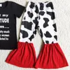 Designer Whole Kids Designer Case Girls Sets Boutique Bell Bottom Outfits Fashion Baby Girl Abbigliamento per latte Milk Silk Cow Stampa BLA2726111