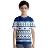 T-shirts pour hommes 2022 Style Tendance du monde sous-marin Impression numérique 3D Enfants adultes à manches courtes