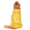 Одежда для собак 3XL-5XL плащ светоотражающий дождевик для домашних животных водонепроницаемый для средних и больших собак дождевик с поводком куртка Large270L